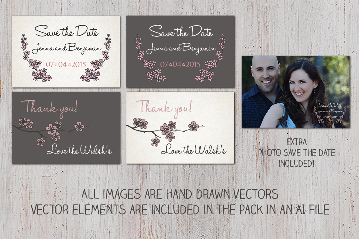 Cherry Blossom Wedding Suite, an Invitation Template by Knotted Design (Photo 5 of 5)