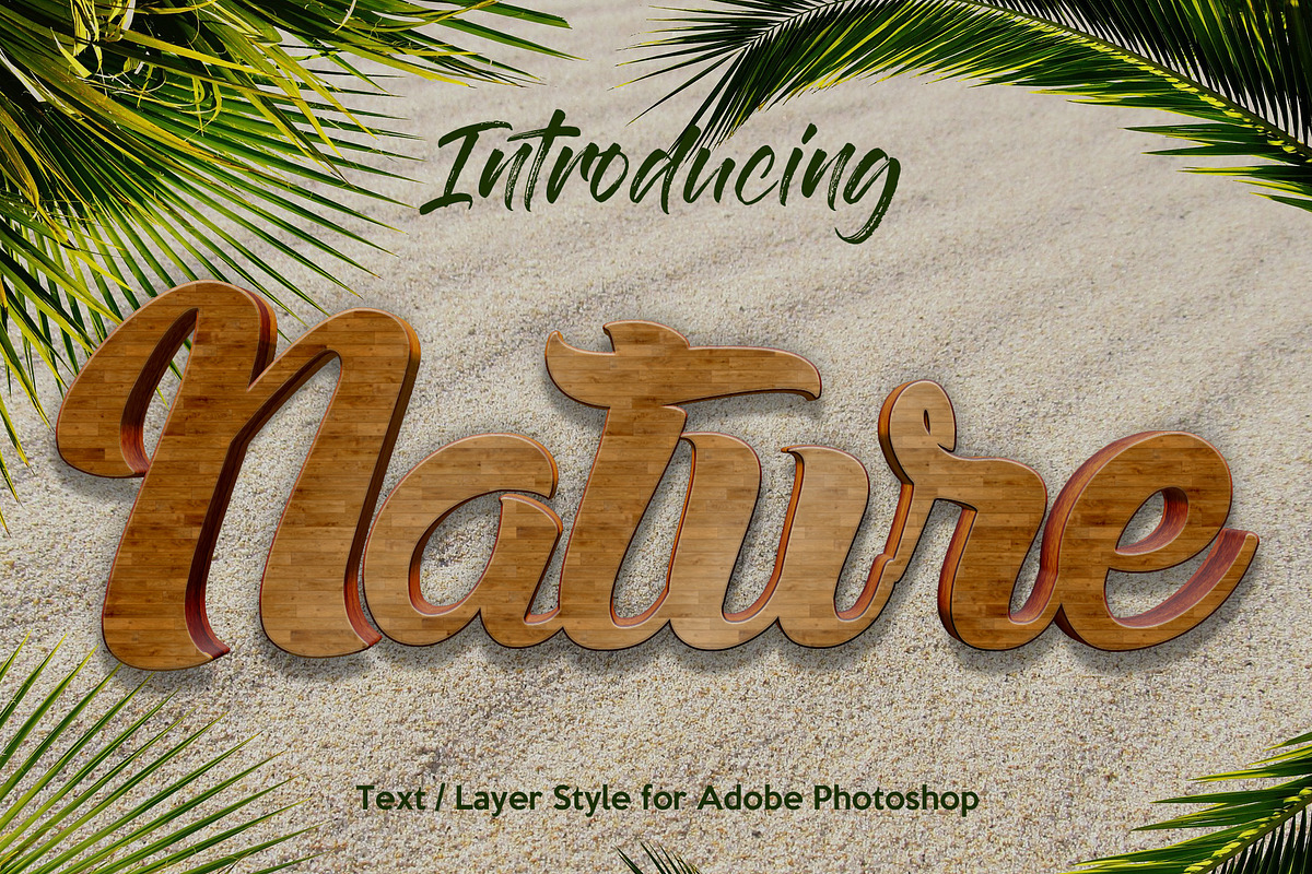 10 Natural Texture Text Effect, a Layer Style Add-On by Anomali Creatype