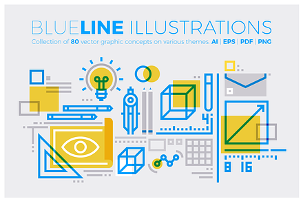 Blueline Illustrations Collection