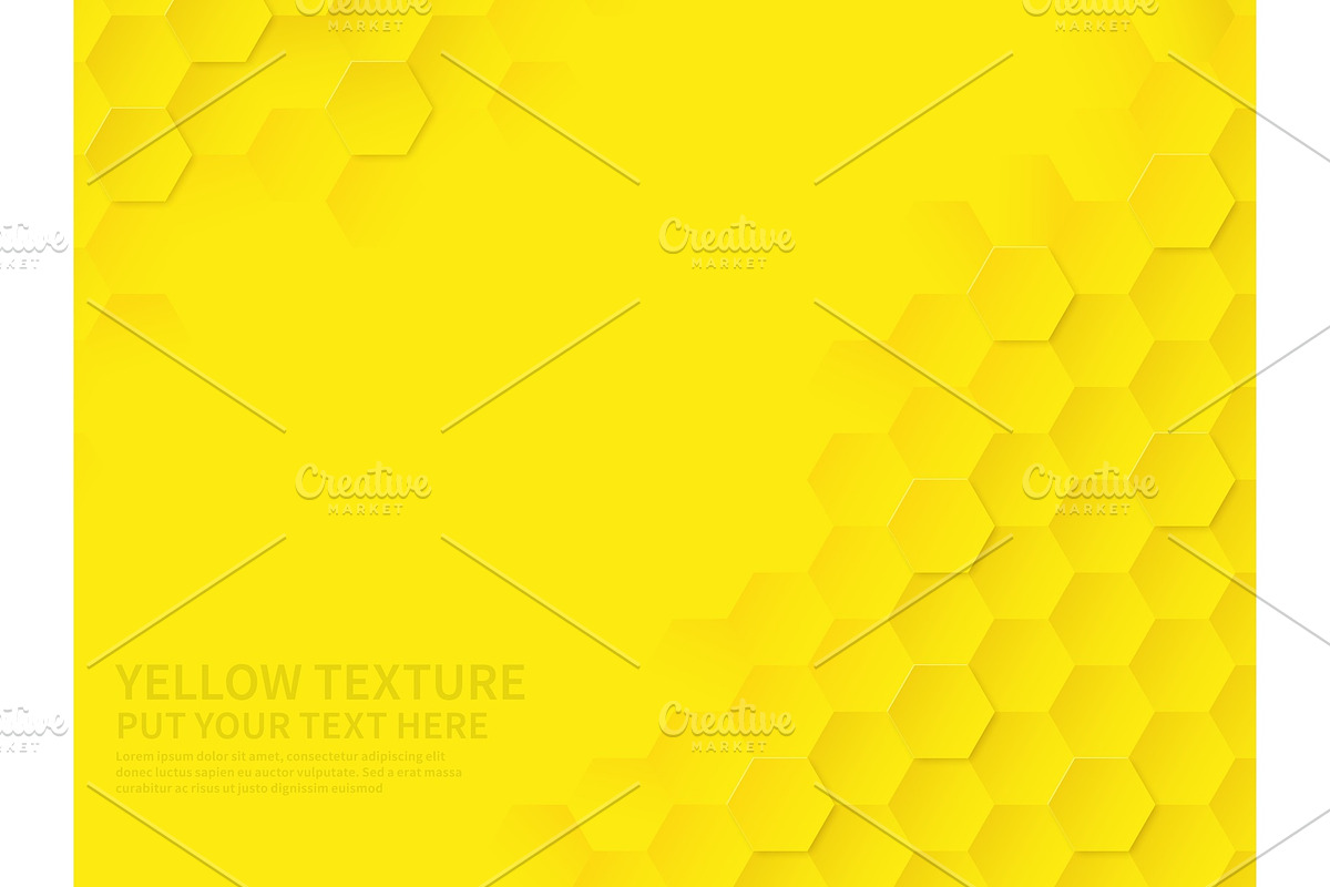 Hex texture. Yellow honeycomb, a Decorative Illustration by YummyBuum