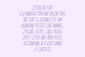 Stormoon - Playful Font