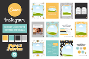 Instagram Business Templates CANVA, a Social Media Template by florasfabrica (Thumbnail 1 of 3)