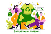 10 Sustainable Fashion Illustration, a Person Illustration by denayunebgt (Thumbnail 4 of 4)