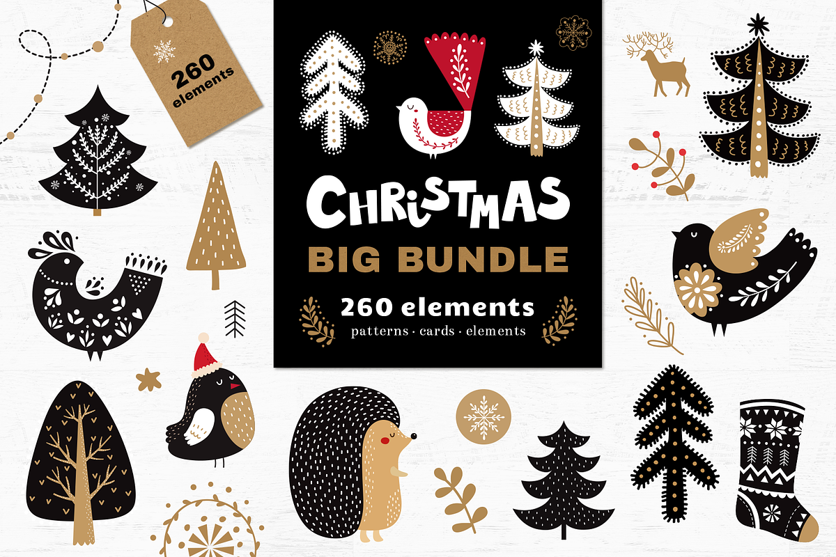 Big Christmas Bundle, an Animal Illustration by MoleskoStudio (Photo 1 of 11)