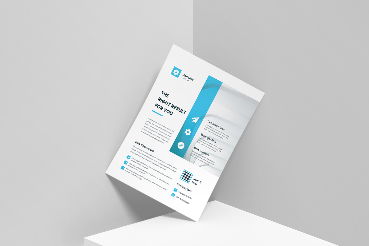 Clean Business Flyer Design Canva, a Flyer Template by mijli (Photo 5 of 5)