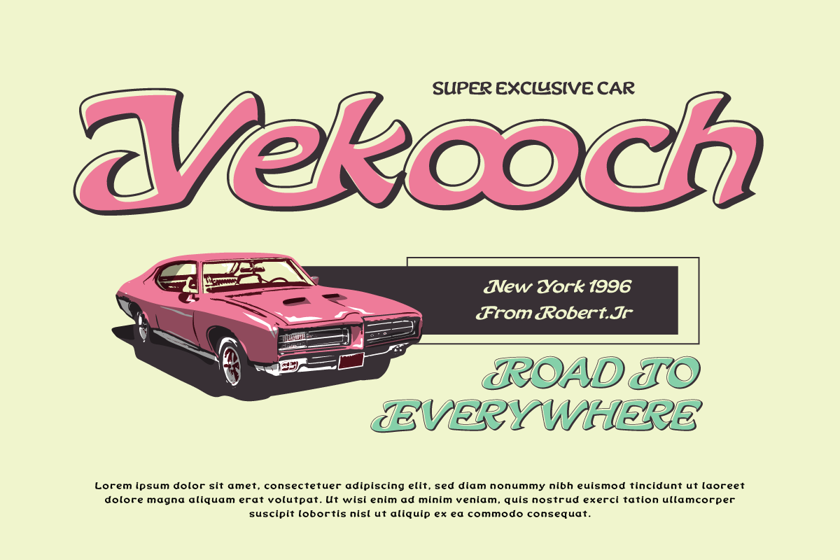 Nekluch - Vintage Display Font, a Serif Font by twinstd (Photo 5 of 10)