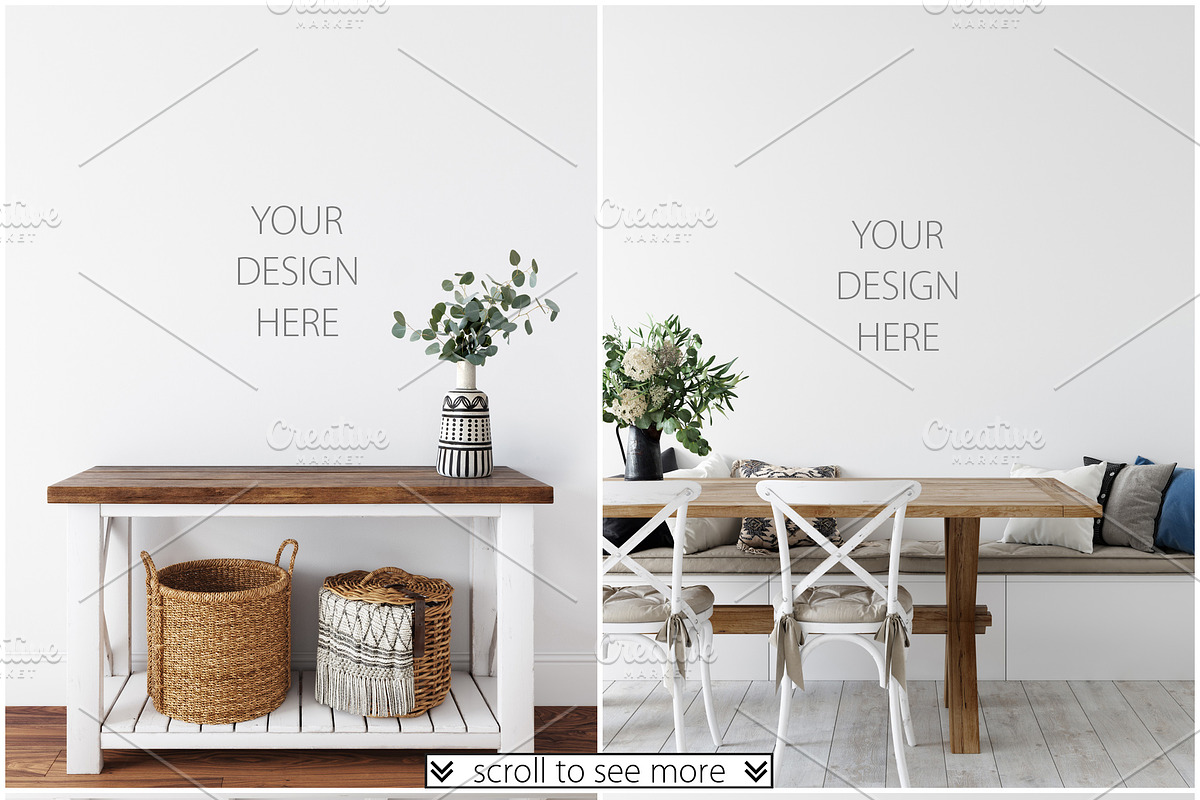 Frames&Walls Coastal Mockups Bundle, a Household Mockup by Yuri-U (Photo 3 of 30)