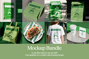 Mockup Bundle for Cafe Branding