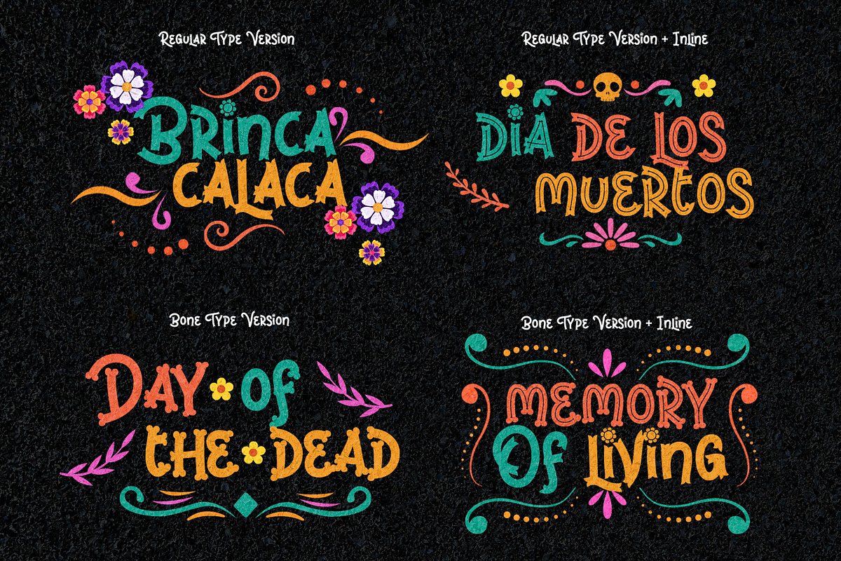 Brinca Calaca - Display Family Font, a Serif Font by Inviline.co (Photo 7 of 15)