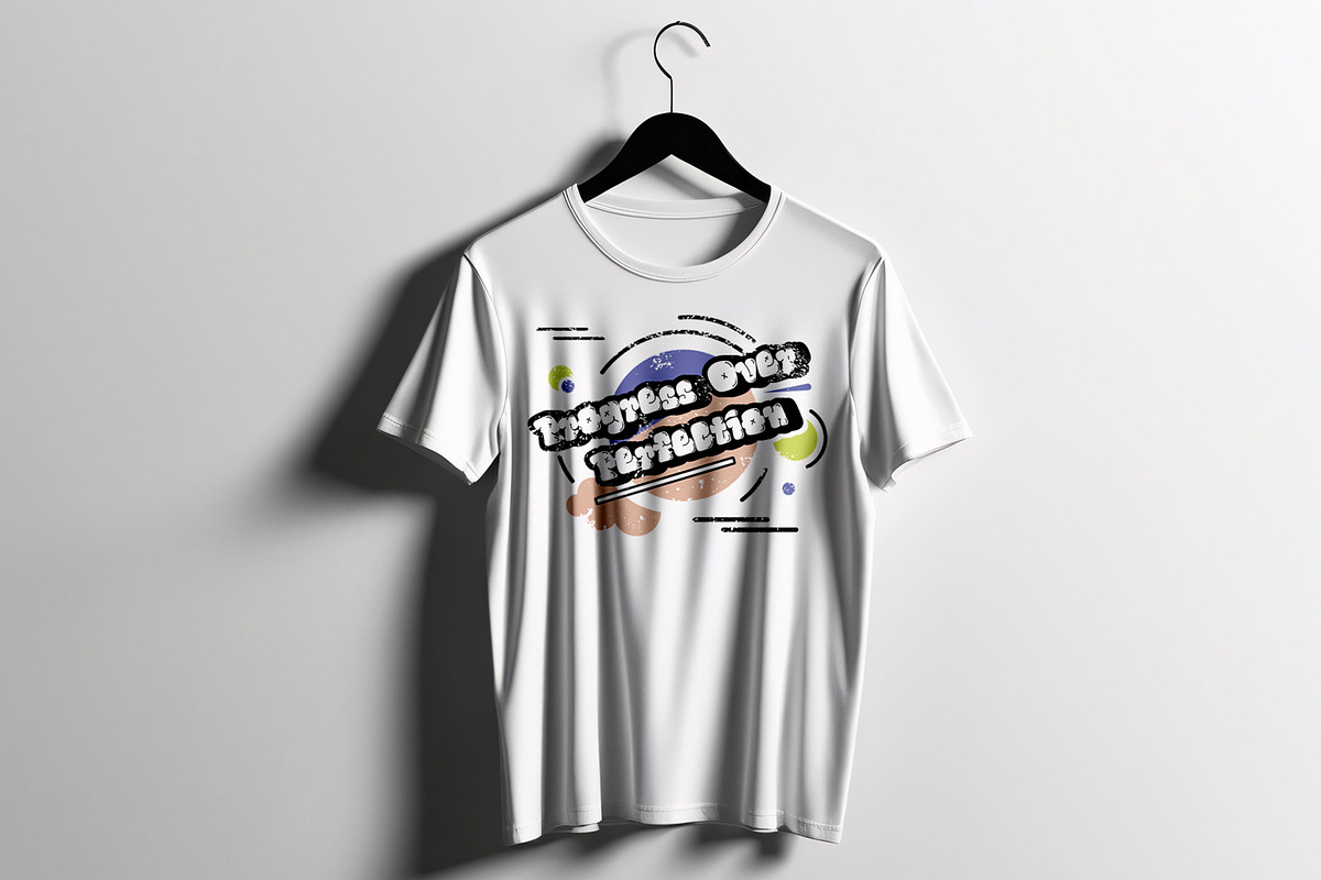 Progress Over Perfection T-shirt, a Shirt Mockup by ContestDesign (Photo 1 of 2)