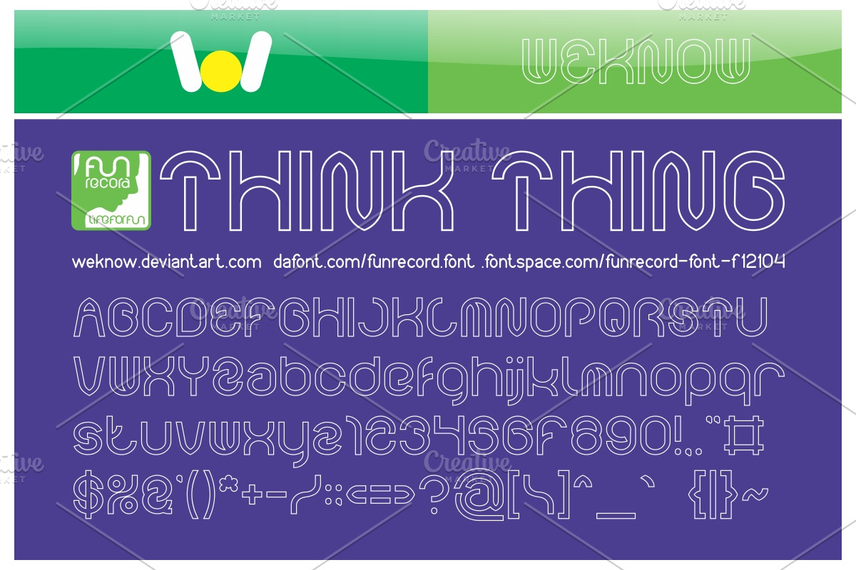 funrecord font preview 4
