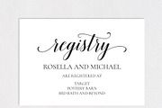 Registry Cards Editable SHR458, an Invitation Template by Shafura_Wedding (Thumbnail 3 of 5)