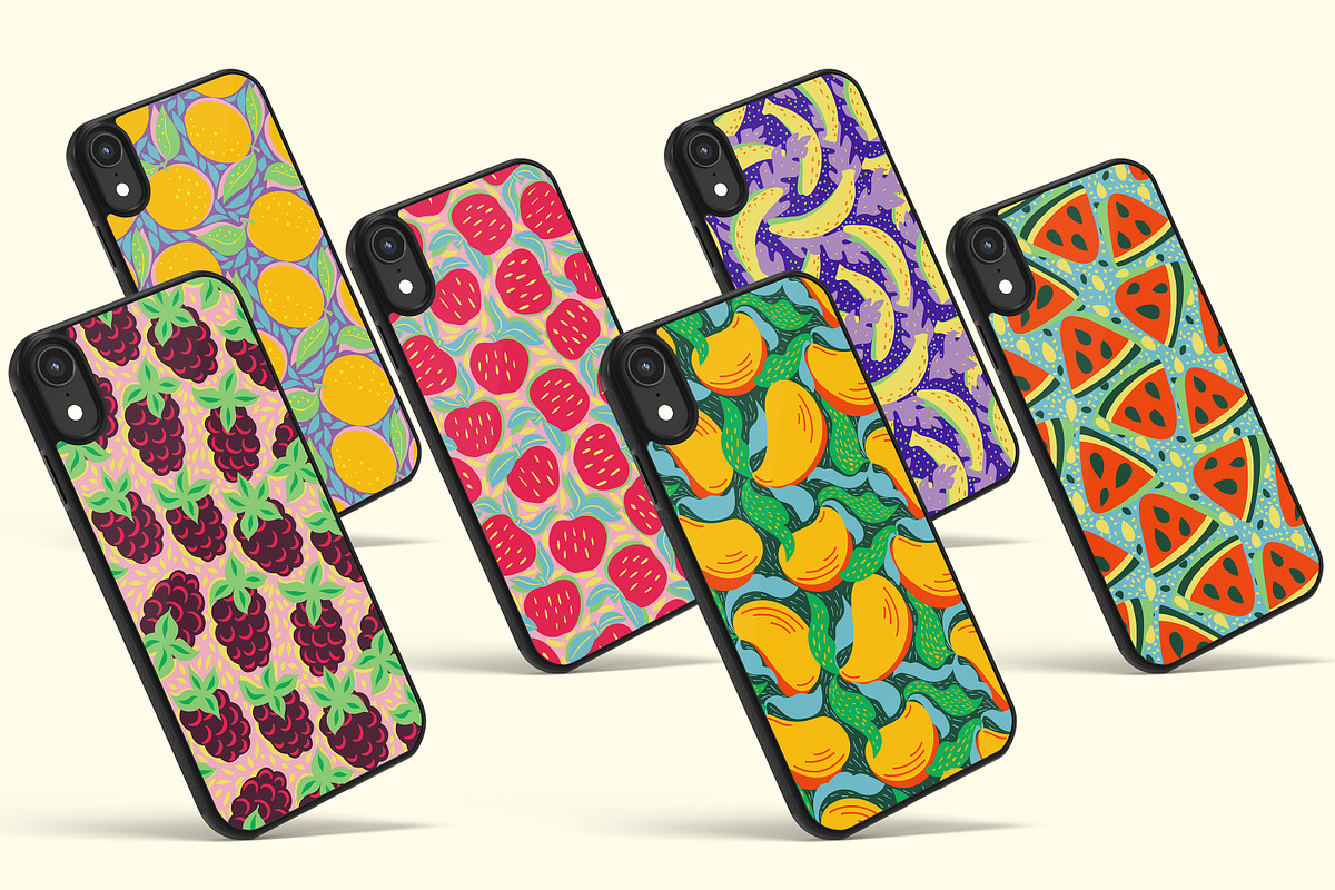 summer fruits - pattern collection, a Pattern Graphic by Mona Ahmed (Photo 4 of 6)