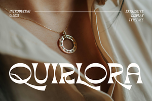 Quirlora Expressive Display Typeface