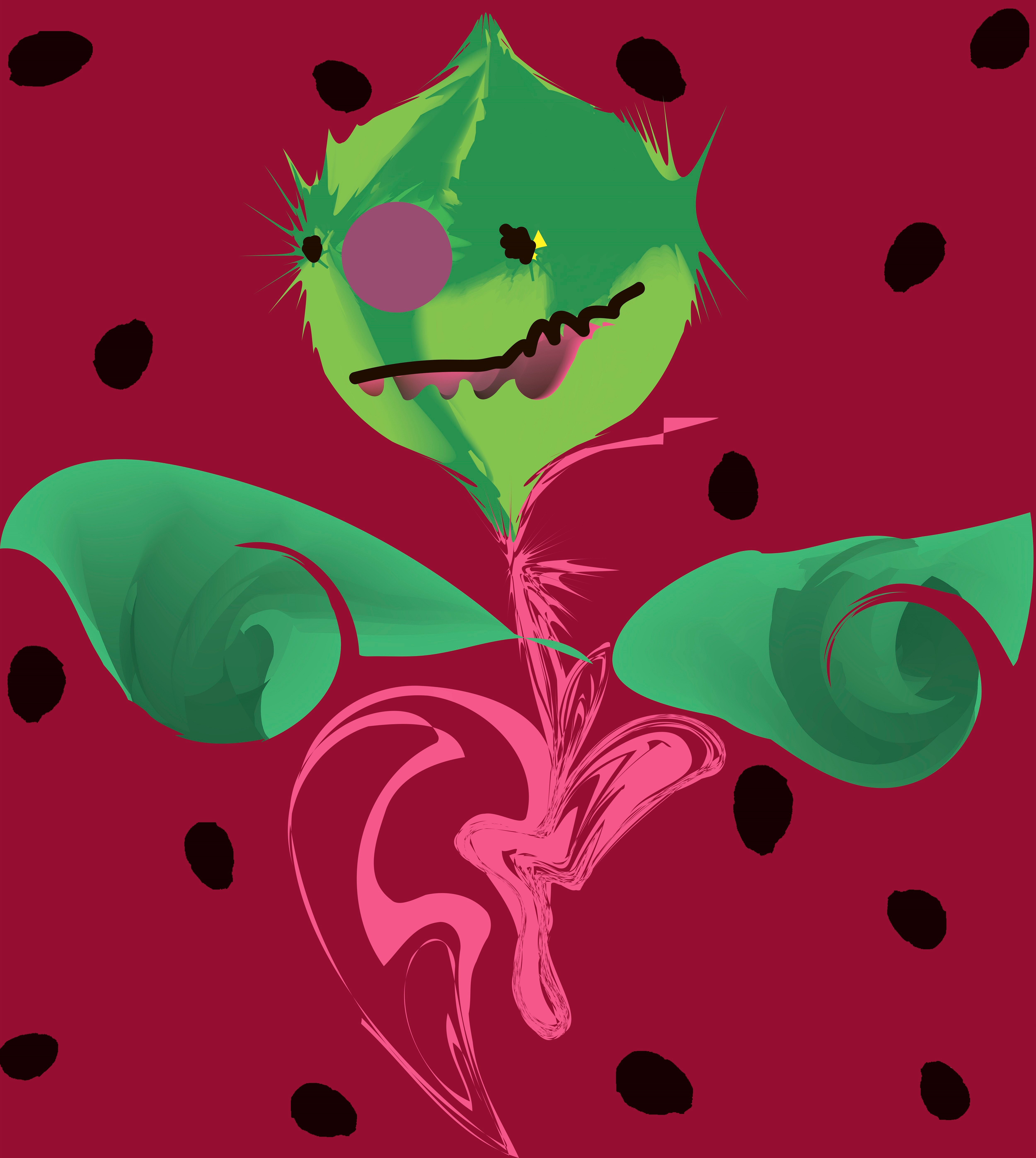 Melon Head Monster Food Illustrations Creative Market