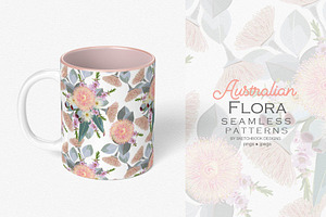 Australian Flora Seamless Patterns