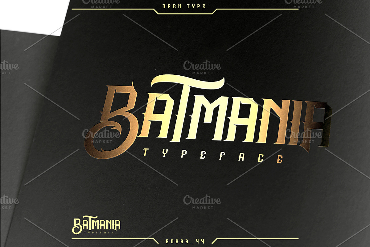 BATMANIA, a Blackletter Font by GORAA (Photo 4 of 6)