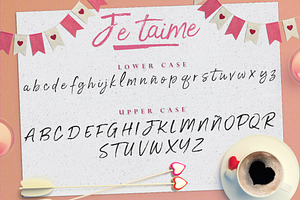 Je T'aime - Handmade Font BONUS!!