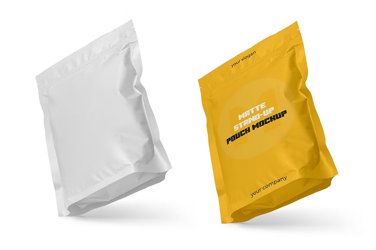 Matte Stand-Up Pouch Mockup Pack, a Cups & Container Mockup by Mockupfit (Photo 3 of 6)