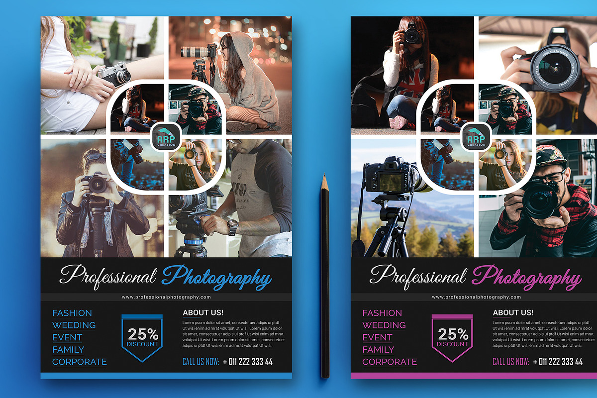 Photography Flyer Template, a Flyer Template by ARP Creation (Photo 4 of 7)