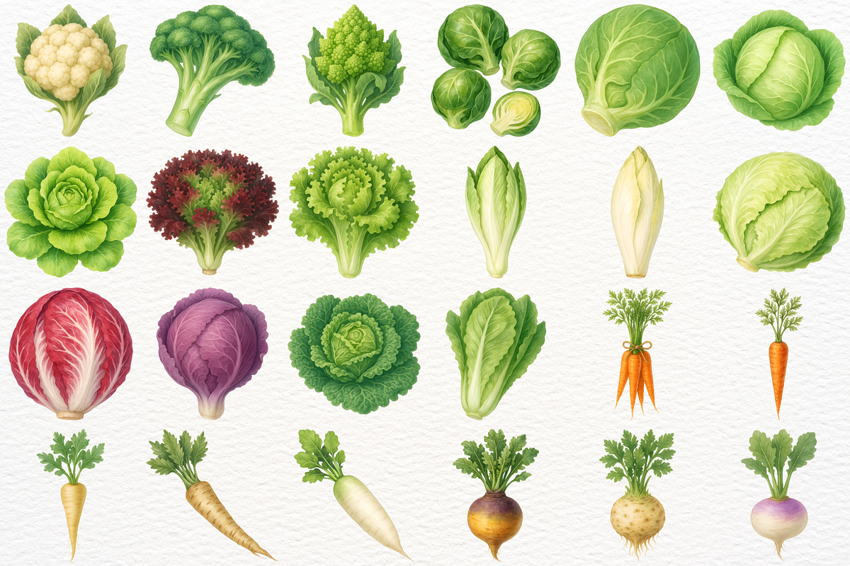 Vegetables Clipart Farm Kitchen PNG, a Food Illustration by SugarCloudStudioArt (Photo 4 of 7)
