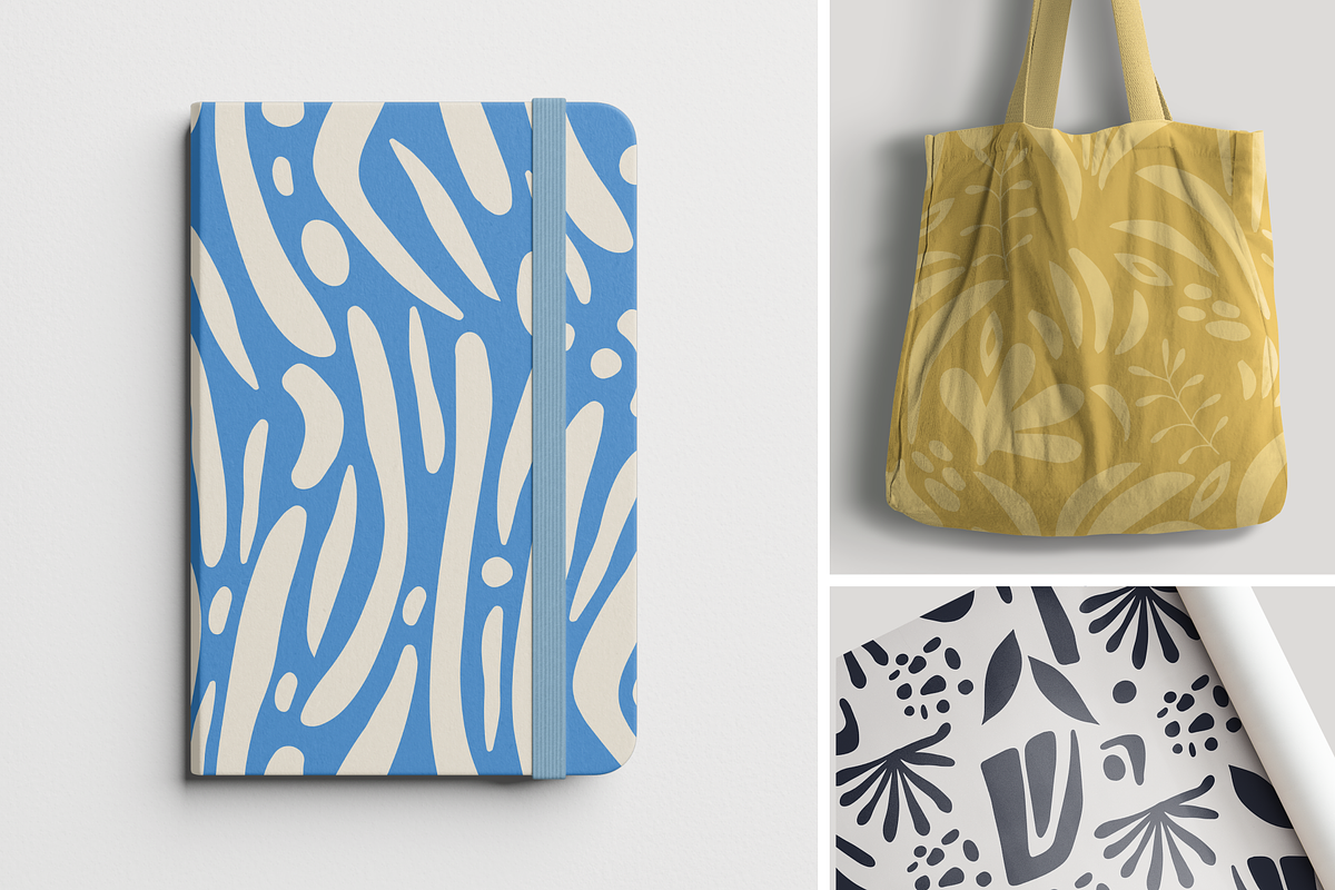 Organic shapes set seamless patterns, a Pattern Graphic by Getalo Viktoriia (Photo 10 of 10)