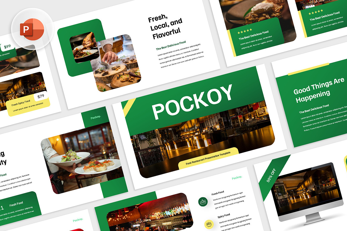 Pockoy - Restaurant Powerpoint, a Presentation Template by rgbryand (Photo 1 of 7)
