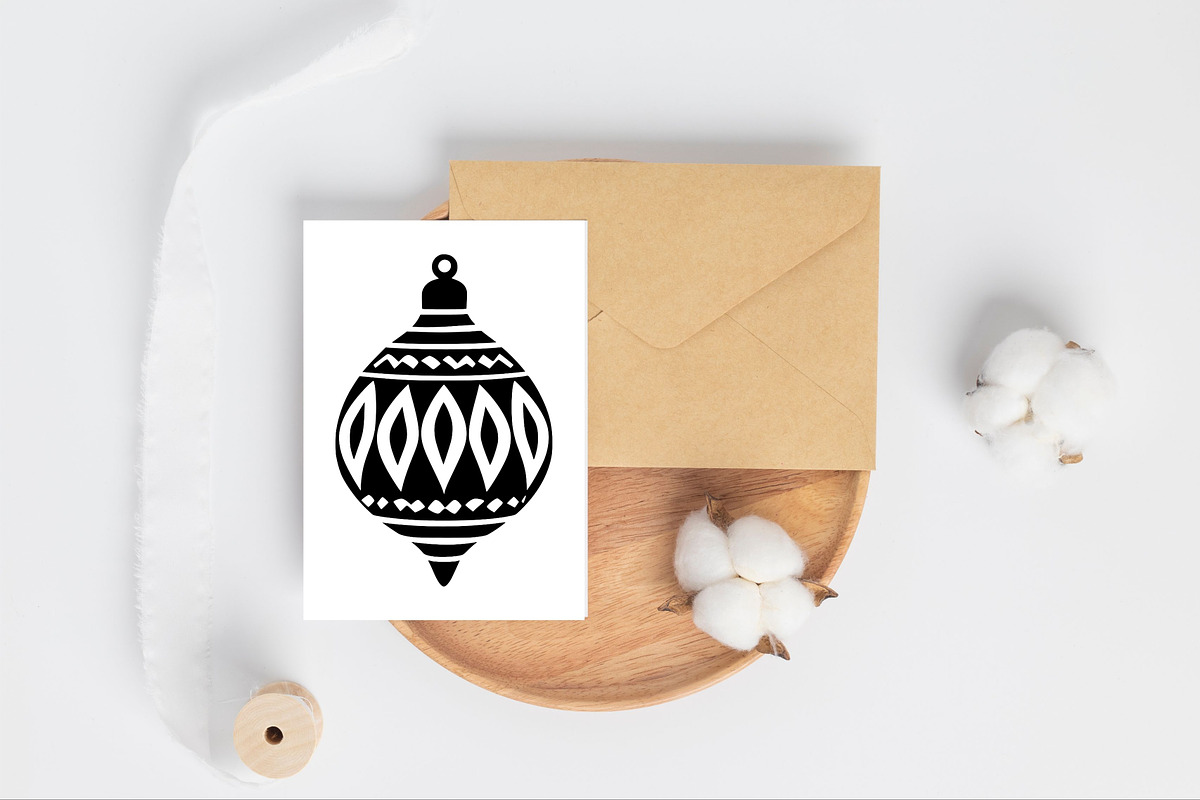 Retro Christmas Teardrop Ornaments, an Object Graphic by Pattern Whimsy (Photo 4 of 5)