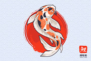 Koi Fish Vector Set, an Animal Illustration by Vecster (Thumbnail 2 of 8)
