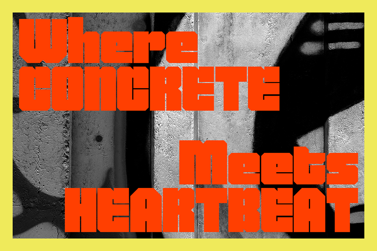 Kibrom - Urban Block Fonts, a Sans Serif Font by Konstantine Studio (Photo 2 of 4)