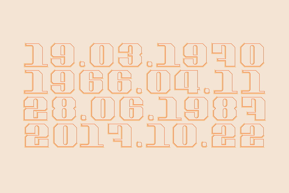 Locker Numerals Color Font, a Font by Noem9 Studio (Photo 13 of 14)