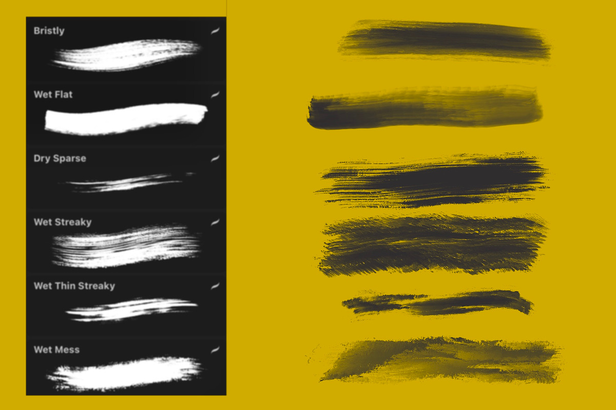 Oil Brush Collection for Procreate, a Brush Add-On by KJP Designs (Photo 3 of 6)