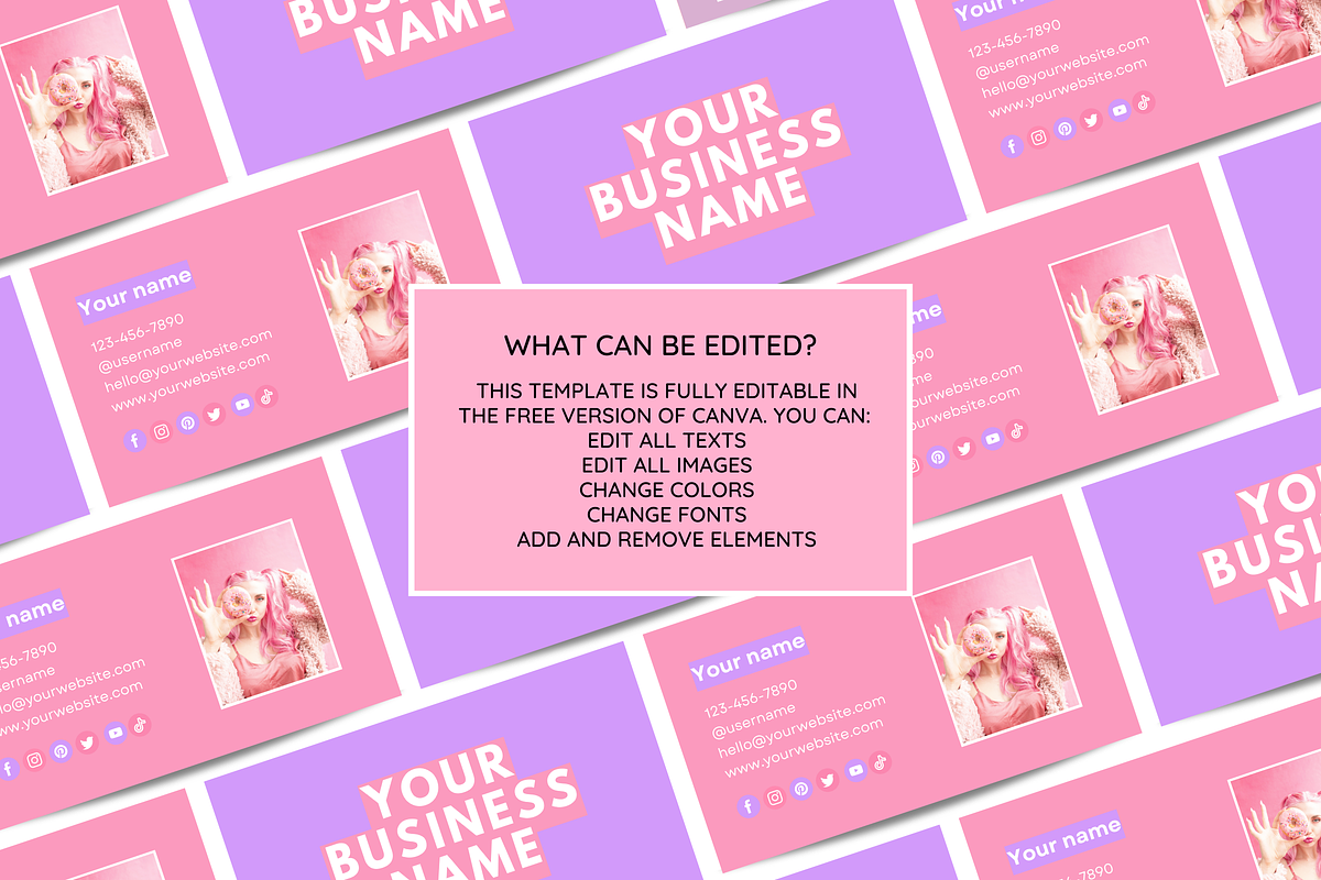 Business Card Template, a Business Card Template by SunshineStudioBoutique (Photo 3 of 10)