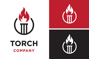 Torch Burn Light Candle Maker Logo, a Branding & Logo Template by funpixel