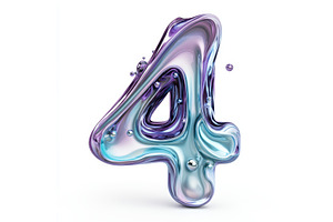 Colorful liquid number four with, an Illustration by tilialucida