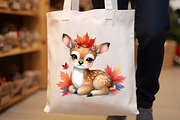 Autumn Cute Deer Clipart, an Illustration by Rose Art (Thumbnail 8 of 8)