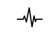Modern heartbeat symbol icon vector, an Illustration by Amazin_art (Thumbnail 2 of 20)
