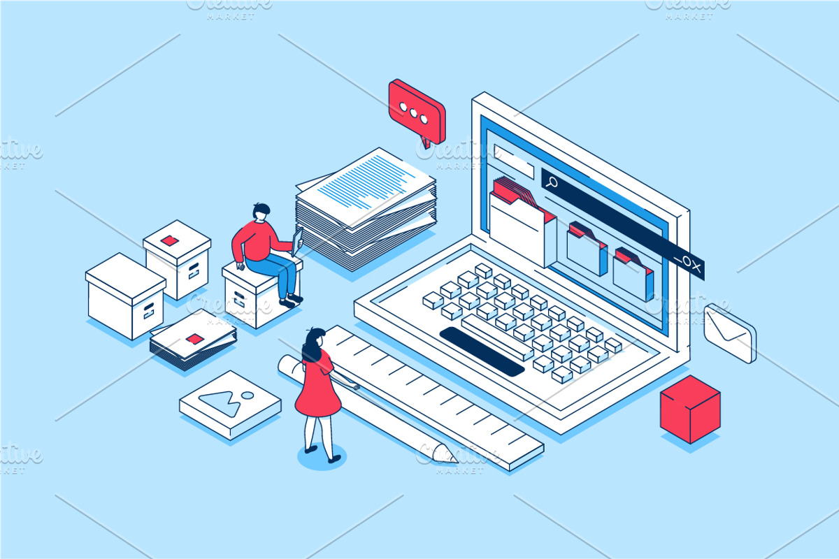 Isometric Concepts Illustrations, a Finance Illustration by alexdndz (Photo 9 of 26)