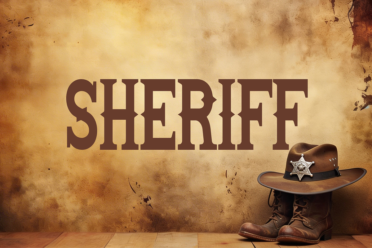 Sheriff - Best Classic Cowboy Font, a Serif Font by OWPictures (Photo 1 of 10)