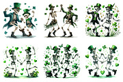 St. Patrick's Day Skeleton Heart Cli, an Illustration by Sublimation Artist (Thumbnail 2 of 4)