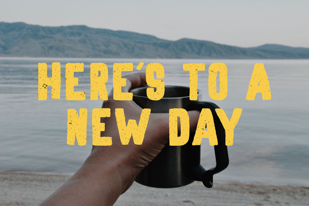 Morning Brew - Hand Painted Font, a Sans Serif Font by Surplus Type Co (Photo 7 of 10)