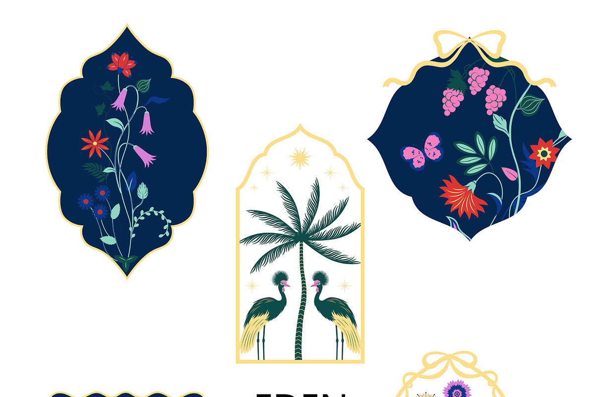 EDEN vector elements, an Object Illustration by erasovas (Photo 12 of 13)