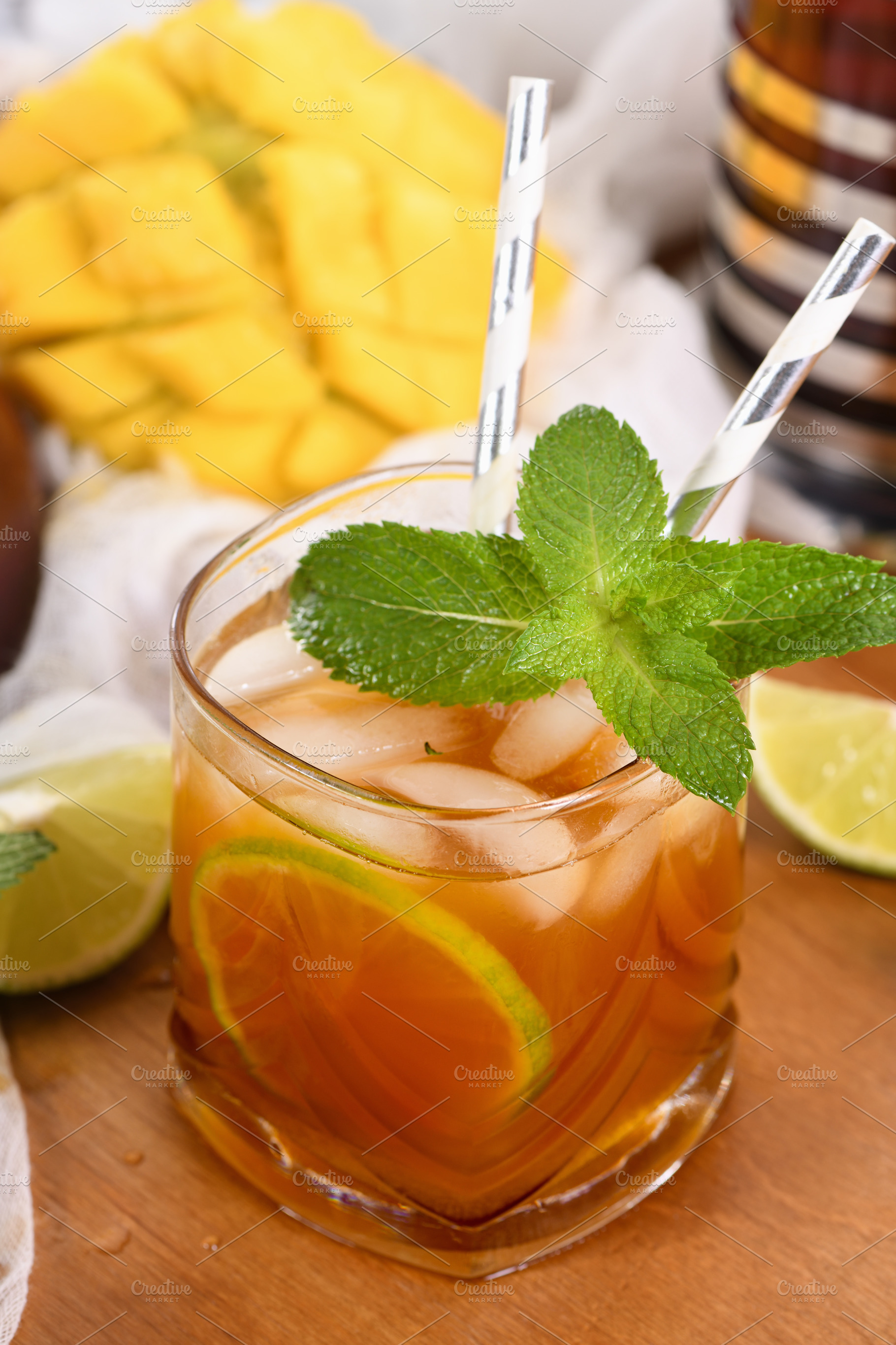 Mango Iced Tea, a Food & Drink Photo by Apolonia