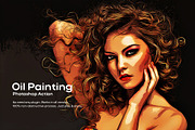 Oil Painting Action, an Action Add-On by DesignCave (Thumbnail 1 of 5)