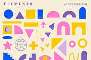 Modern abstract shapes. Memphis, an Object Illustration by Sofico (Thumbnail 18 of 19)