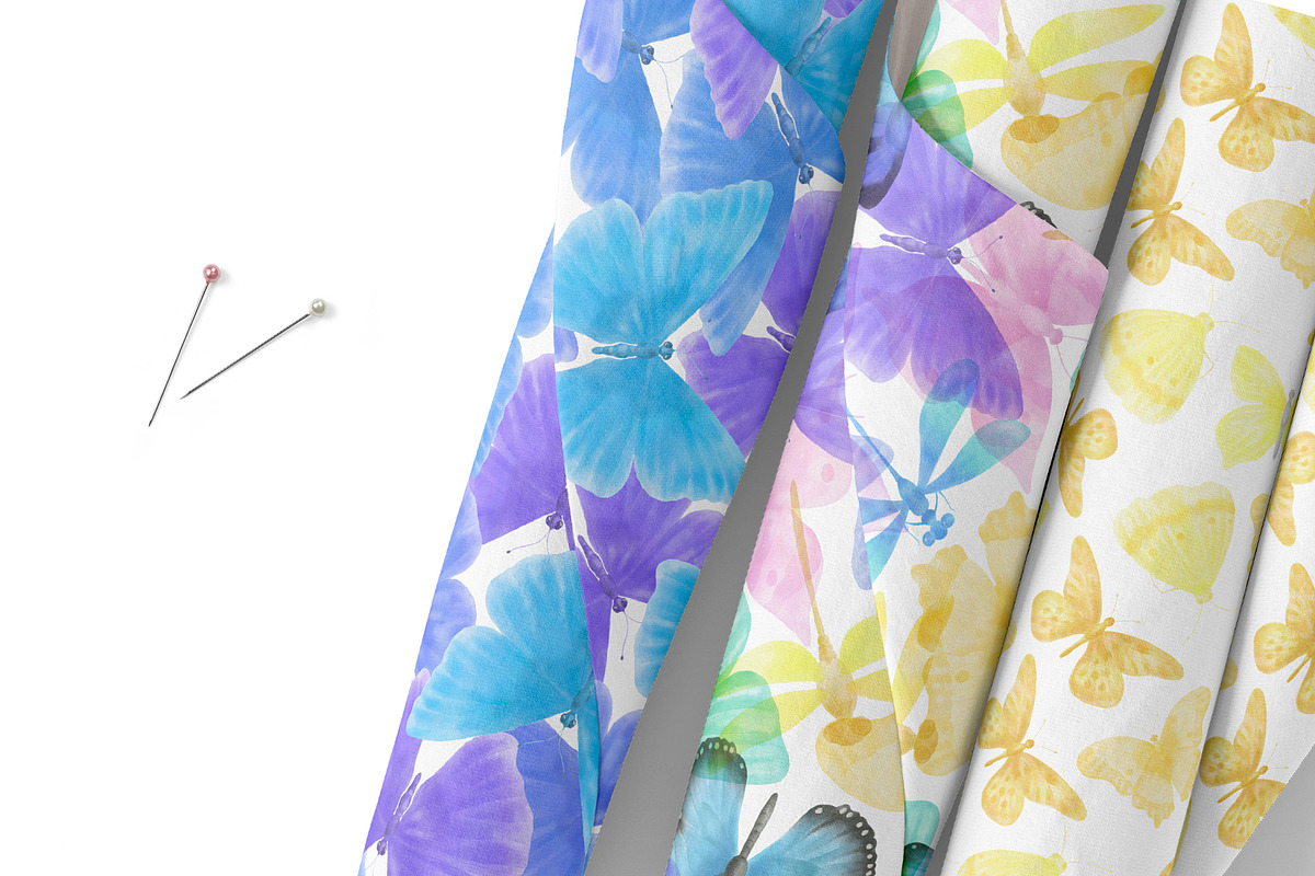 Butterfly Retro 70, a Pattern Graphic by mila_leev (Photo 3 of 8)