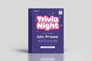 Simple Trivia Night Flyer Template