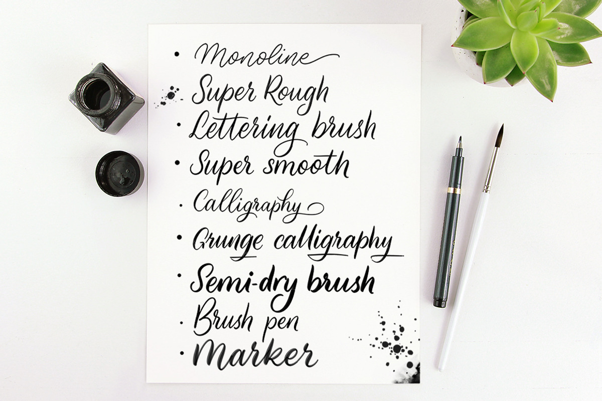 Procreate Calligraphy brushes +Bonus, a Brush Add-On by Type Tale (Photo 7 of 10)