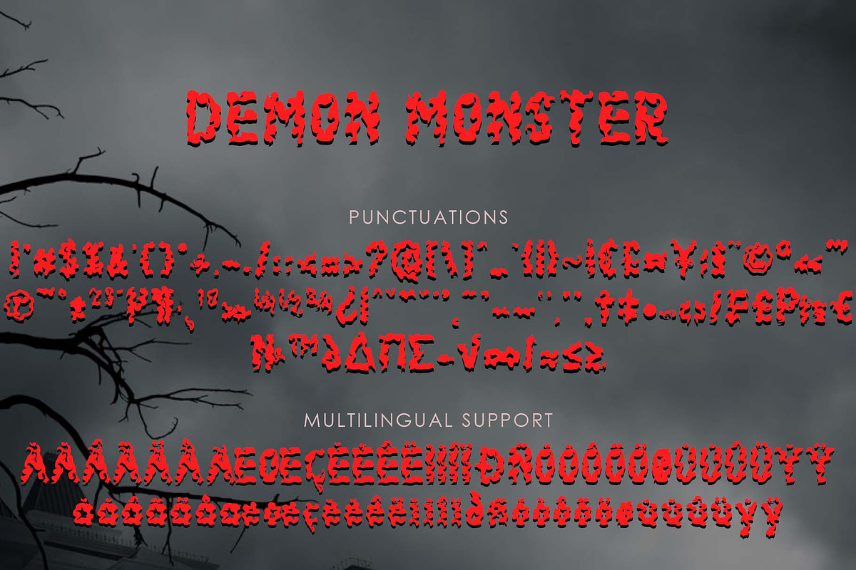 Demon Monster, a Handwritten Font by Yoga Letter (Photo 10 of 10)