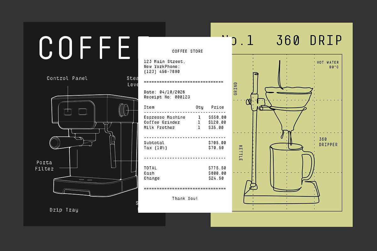 Monofrik Font, a Sans Serif Font by Glyphminds Studios (Photo 5 of 10)